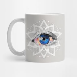 Healing Eye Mandala Design Mug